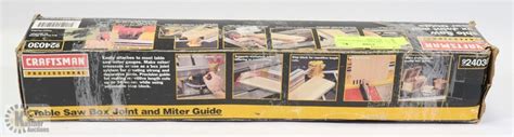 TABLE SAW BOX JOINT AND MITER GUIDE 